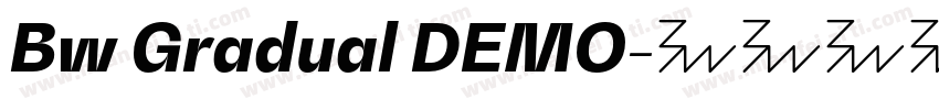 Bw Gradual DEMO字体转换